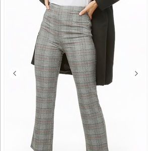 NWT High Waisted Plaid Pants